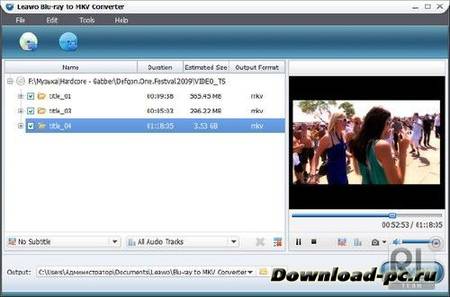Leawo Blu-ray to MKV Converter 2.0.0.0