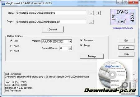 Guthrie dwgConvert 7.0.A.01