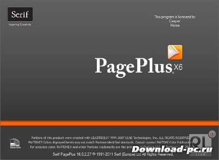 Serif PagePlus X6 v16.0.2.27