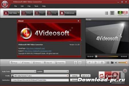 4Videosoft MKV Video Converter v5.0.28 (2012) Multilanguage